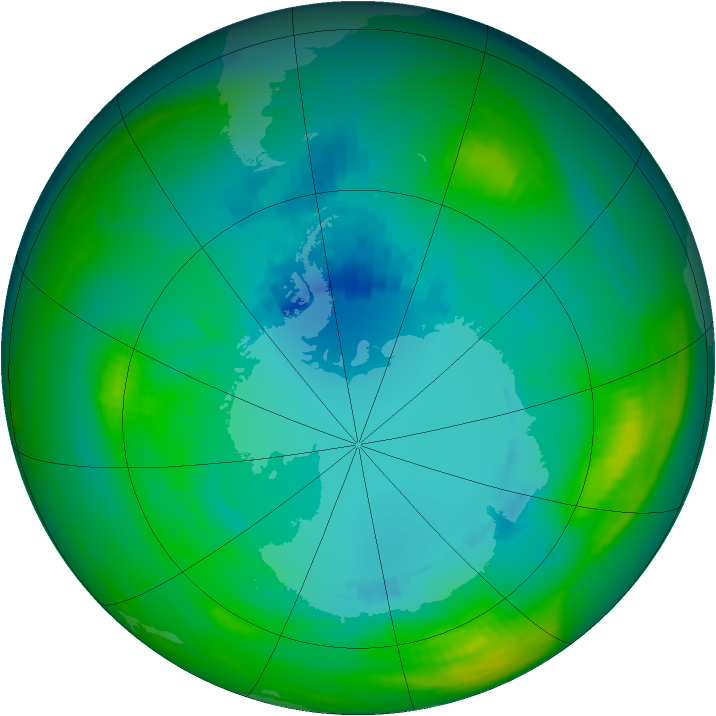 Ozone Map 1983-08-22